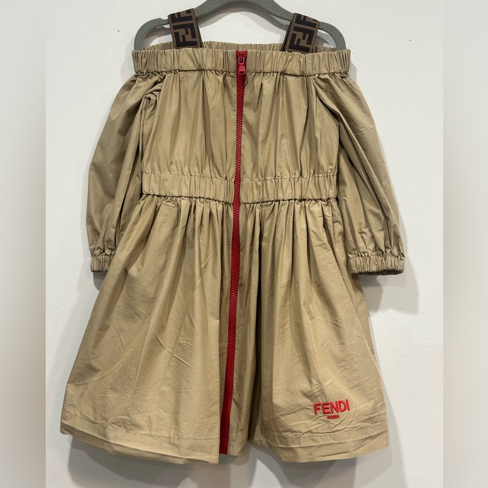 Little girls’ FENDI zipper dress